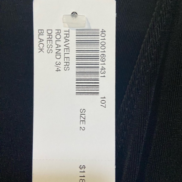 NWT Chico’s Travelers faux wrap dress with tie belt - Picture 3 of 3